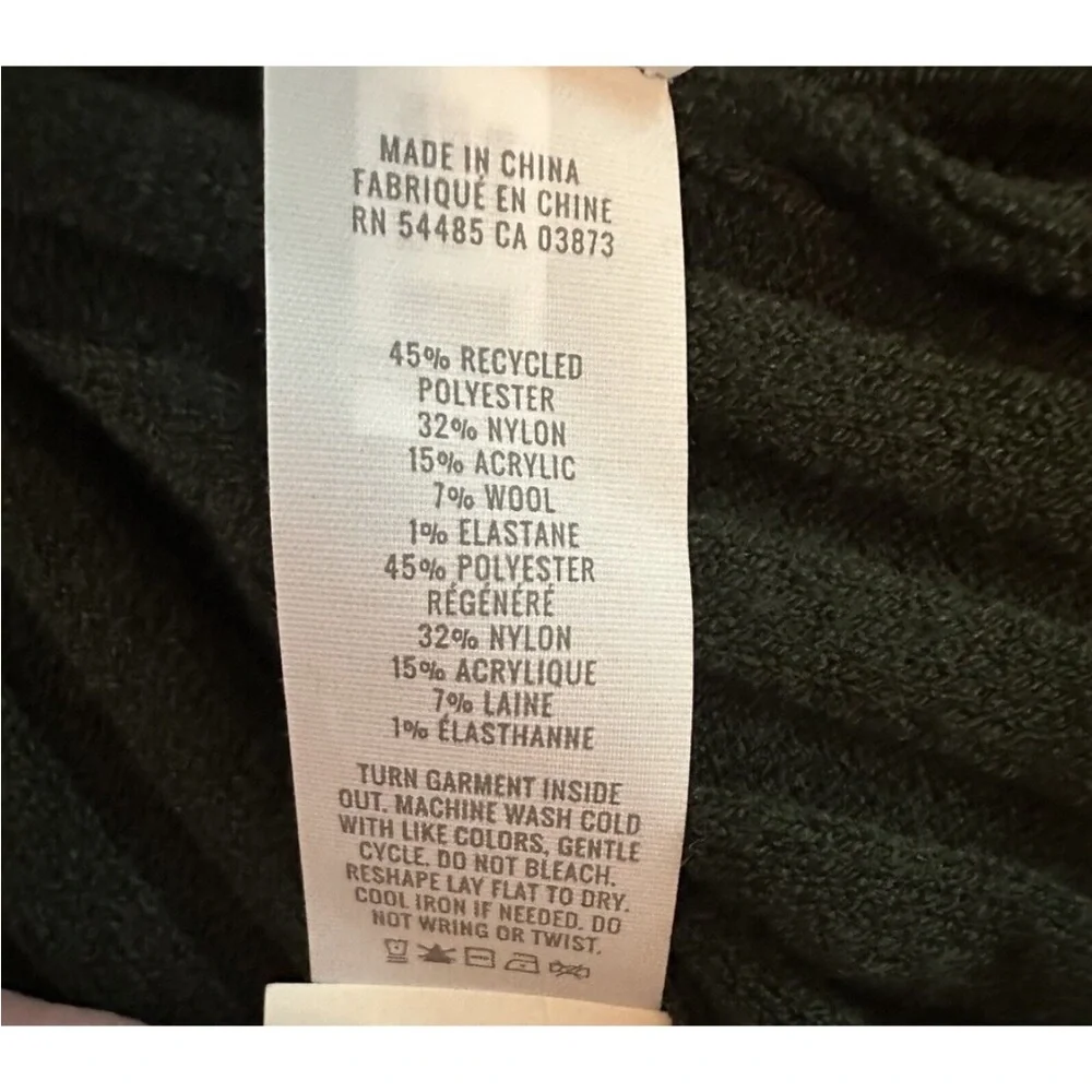 🆕 AERIE Take Charge Stretchy Ribbed Knit Olive Green Pleated Mini Skirt, Size M - Picture 9 of 14